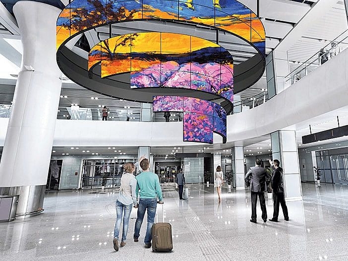 Промо інсталяції з дисплеїв LG